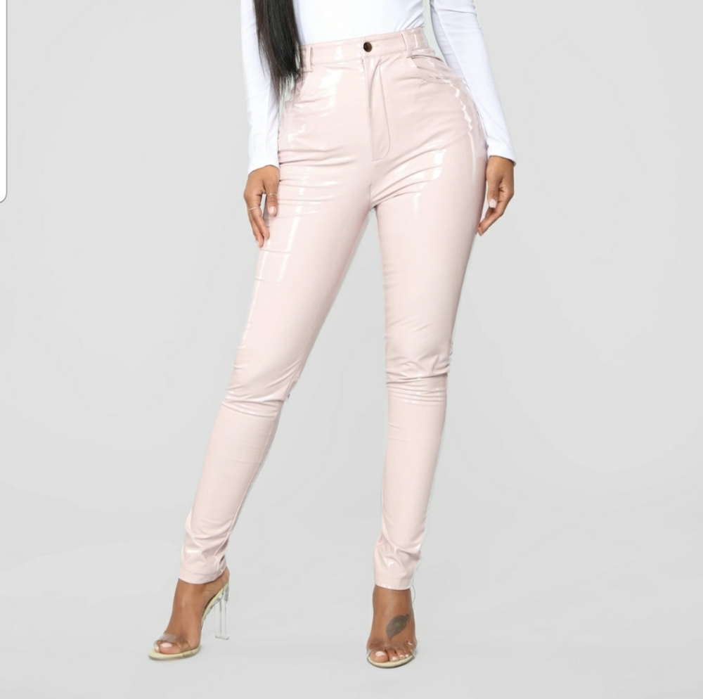 NEW High Waisted Pink Plastic Fashion Nova